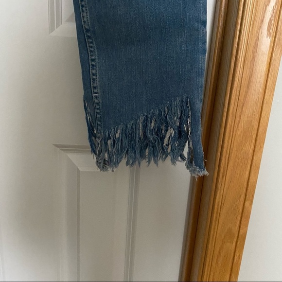 Free People We The Free Great-Heights Frayed Skinny-Jean Size 30 - Picture 5 of 10